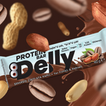 Şekersiz Çikolata Kaplı Yer Fıstıklı & Kahveli Protein Bar (12 Adet)